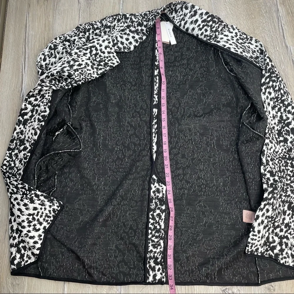 Philosophy Apparel Jacquard Open Front Jacket Sz 1X